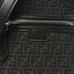 Recycled Fabric Jacquard Vitello Astro Micro FF Mini Trolley Bag Asfalto Black