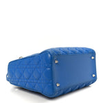 Lambskin Cannage Medium Lady Dior Blue