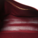 Grained Calfskin Small Souplissimo Maxi Flap Dark Burgundy
