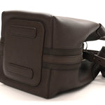 Grained Calfskin Micro Bale Bag Dark Chocolate Licorice