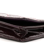 Patent Cannage Lady Dior Chain Wallet Purple