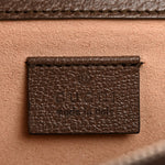 GG Supreme Monogram Textured Dollar Calfskin Top Handle Dionysus Shoulder Bag Beige Ebony New Acero