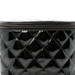 Patent Calfskin Quilted Waist Belt Bag 70 28 Black