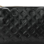 Lambskin Embossed Monogram Coussin PM Black