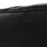 Lambskin Quilted Sade Puffer Envelope Clutch Black