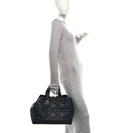 Calfskin Macrocannage Large Toujours Black