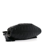 Calfskin Quilted Medium Deco Tote Bag Black