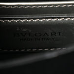 Metallic Calfskin Serpenti Forever Top Handle Silver