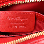 Calfskin Gancini Camera Crossbody Bag Red