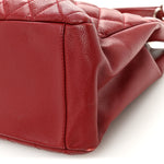 Caviar Quilted Grand Shopping Tote GST Red