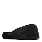 Grained Calfskin Large Slouchy Banana Bag Black