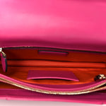 Calfskin Serpenti Forever Snake Strap Crossbody Bag Pink