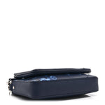 Monogram Ink Watercolor Trio Messenger Bag Blue