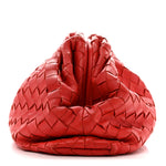 Nappa Maxi Intrecciato The Pouch Oversized Clutch Bright Red