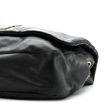 Lambskin Matelasse Monogram Large Jamie 4.3 Black