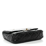 Lambskin Quilted Small Funky Town Flap Black