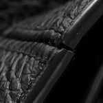 Grained Deerskin Bea Tote Black