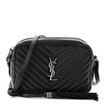 Calfskin Matelasse Monogram Lou Camera Bag Black