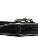 Dollar Calfskin Crystal Super Mini Dionysus Shoulder Bag Black