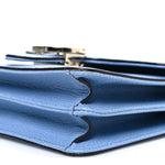 Dollar Calfskin Small Interlocking G Shoulder Bag Mineral Blue