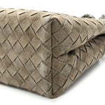 Suede Intrecciato Small Andiamo Shoulder Bag Cypress
