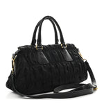 Tessuto Nylon Gaufre Tote Black