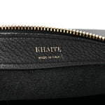 Pebbled Calfskin Augustina Hobo Black