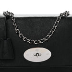 Small Classic Grain Calfskin Medium Lily Black