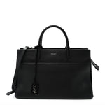 Grained Calfskin Medium Rive Gauche Cabas Black