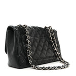 Caviar Quilted Jumbo Single Flap Black