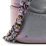 Iridescent Lambskin Calfskin Quilted Small Gabrielle Hobo Light Purple