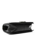 Calfskin Quilted Medium Boy Flap Black