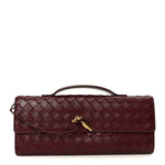Nappa Intrecciato Long Andiamo Top Handle Clutch Barolo