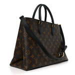 Monogram Flower Tote Black