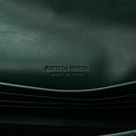 Nappa Intrecciato Long Andiamo Top Handle Clutch Emerald Green