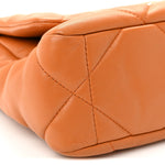 Lambskin Quilted Medium Chanel 19 Flap Light Brown