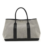 Toile Negonda Garden Party 36 MM Tote Black Ecru