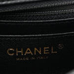 Lambskin Quilted Mini Rectangular Flap Black