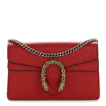 Calfskin Super Mini Dionysus Shoulder Bag Hibiscus Red