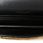 Smooth Calfskin Classic Monogram Kate Tassel Chain Wallet Black