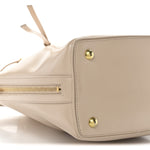 Calfskin Medium Emmanuelle Bucket Bag Nude Powder