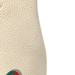 Grained Calfskin Small Logo Belt Bag White