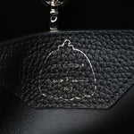 LV X YK Taurillon Capucines MM Black
