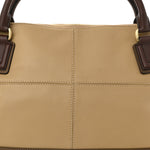 Calfskin Double Handles Hobo Brown