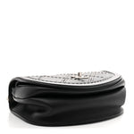 Calfskin Coco Eyelets Small Flap Bag Black