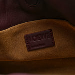Calfskin Mini Flamenco Knot Clutch Dark Burgundy