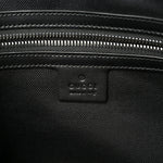 Soft GG Supreme Monogram Appia Calfskin Web East West Messenger Bag Black Grey