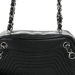 Lambskin Lax Small Tassel Shoulder Bag Black