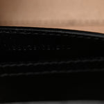 Textured Dollar Calfskin Web Small Diana Shoulder Bag Black Dusty Grey
