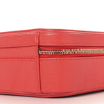 Caviar Quilted Medium CC Filigree Vanity Case Red